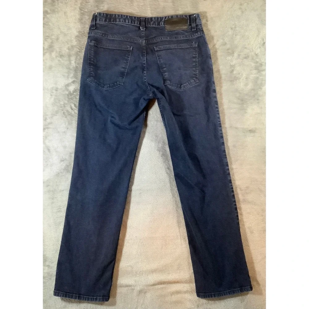 Calvin Klein Jeans Mens 32x30 Dark Wash Straight Leg Stretch Denim Blue